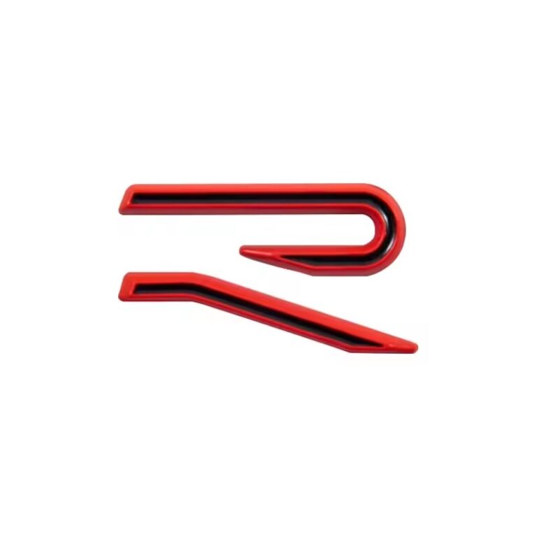 Autocollant R voiture Rouge/Noir