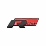 Autocollant Rline Noir mat /Rouge