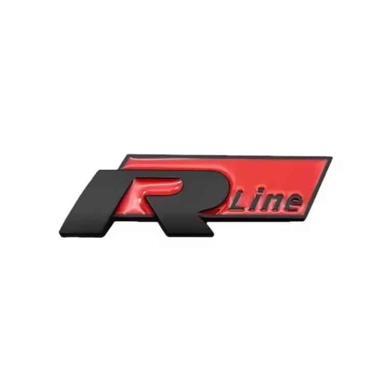 Autocollant Rline Noir mat /Rouge
