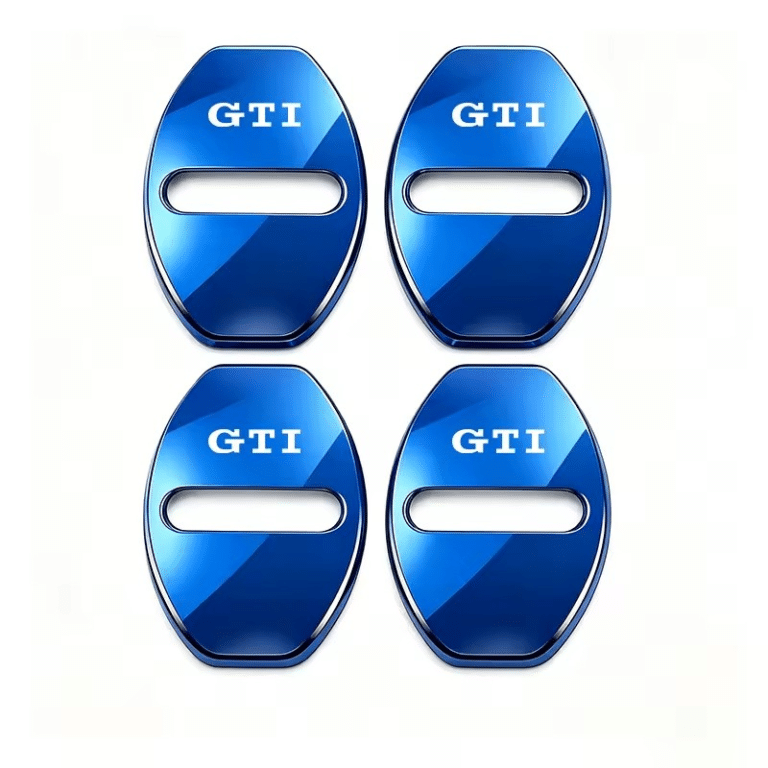 Cache serrure porte voiture GTI Bleu