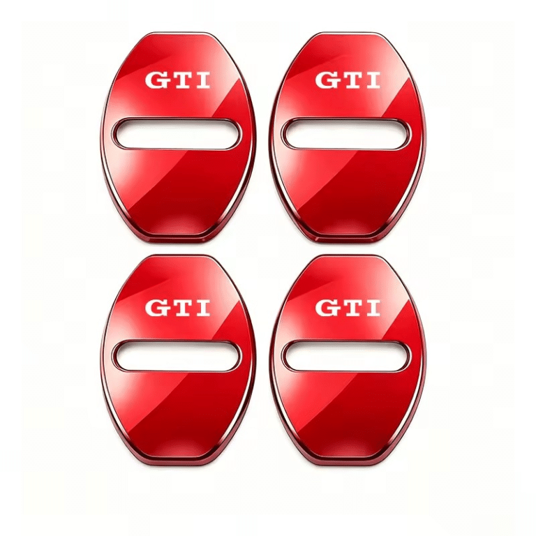 Cache serrure porte voiture GTI Rouge
