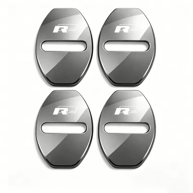 Cache serrure porte voiture Rline Argent