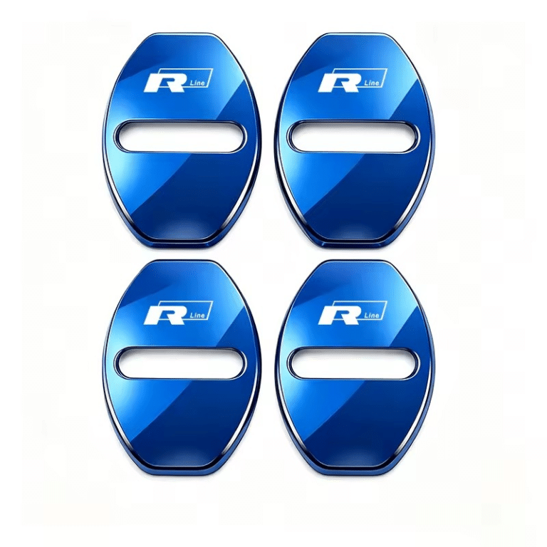 Cache serrure porte voiture Rline Bleu