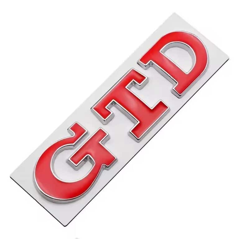 Logo GTD Argent/Rouge
