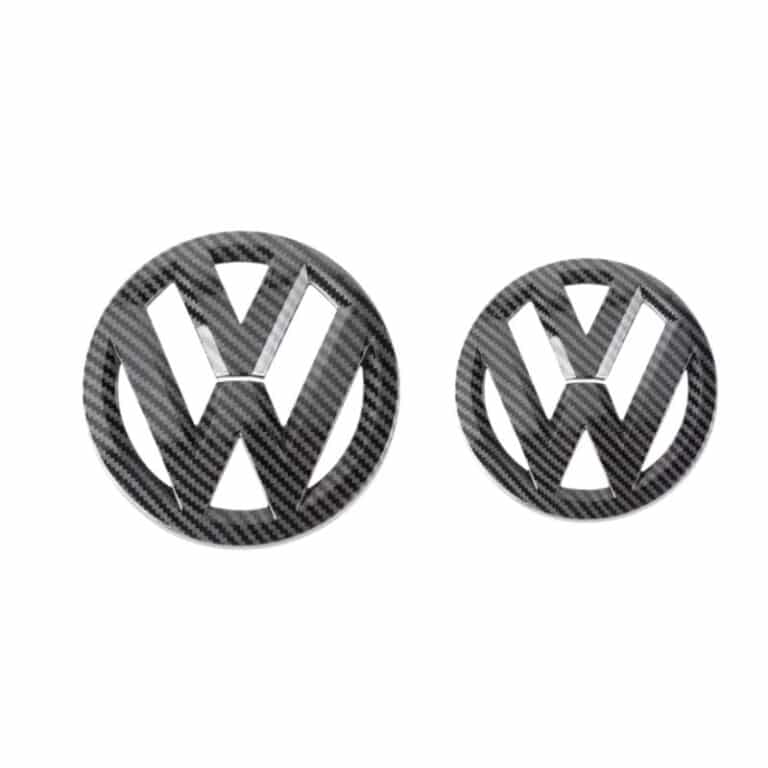 Logo VW Carbone avant + arrière