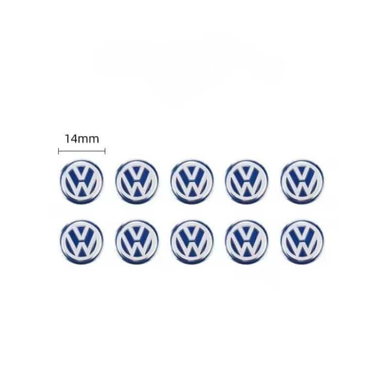 Logo VW clé Bleu 10p