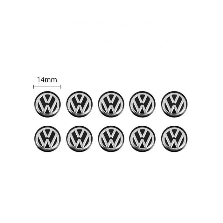 Logo VW clé Noir 10p