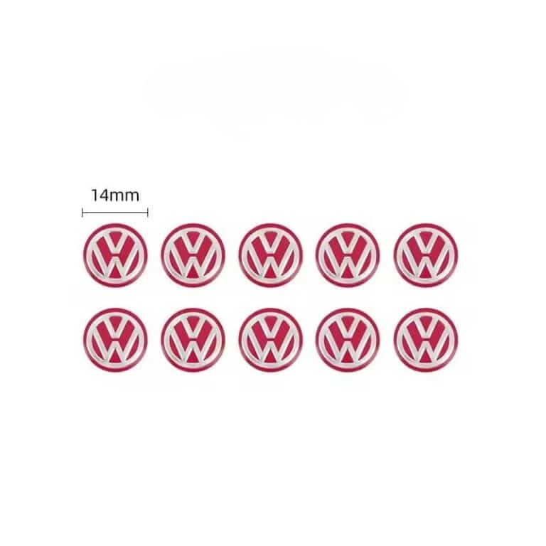 Logo VW clé Rouge 10p