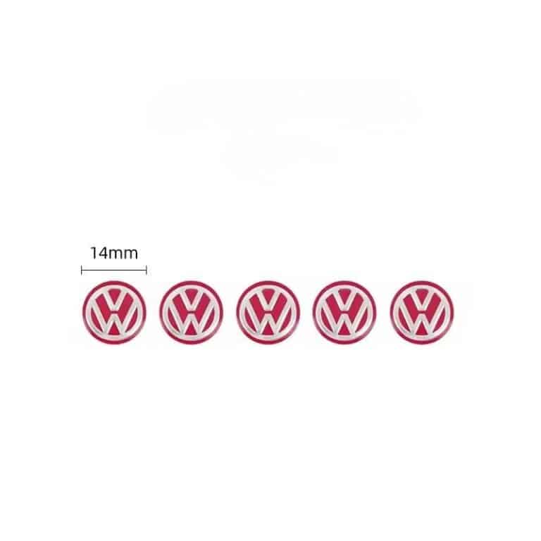 Logo VW clé Rouge 5p