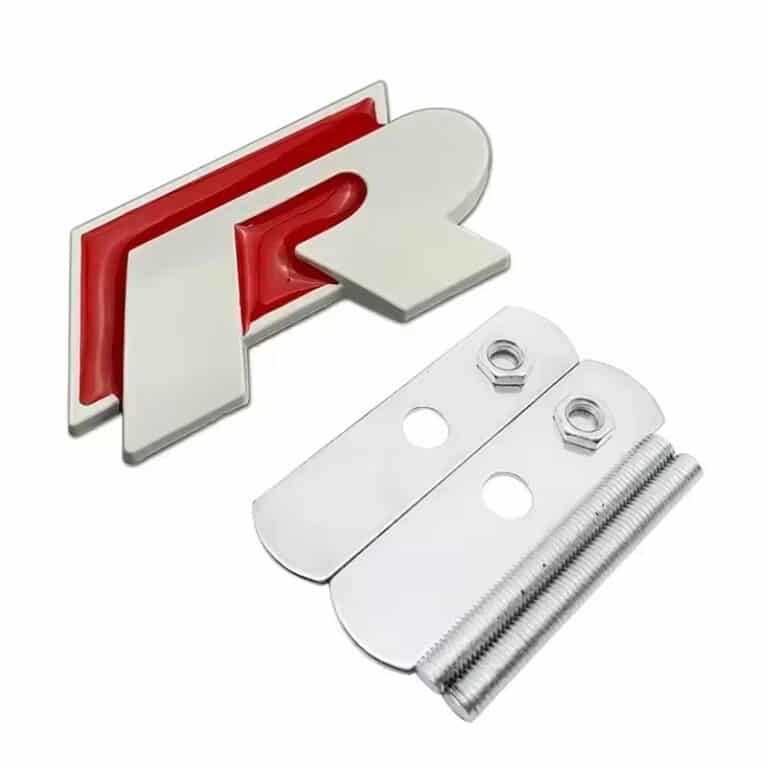 Logo VW R Rouge avec vis