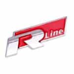 Logo r line calandre tiguan rouge brillant
