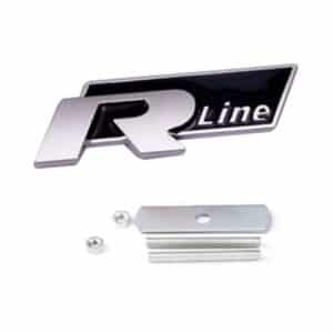 Logo r line calandre tiguan noir mat