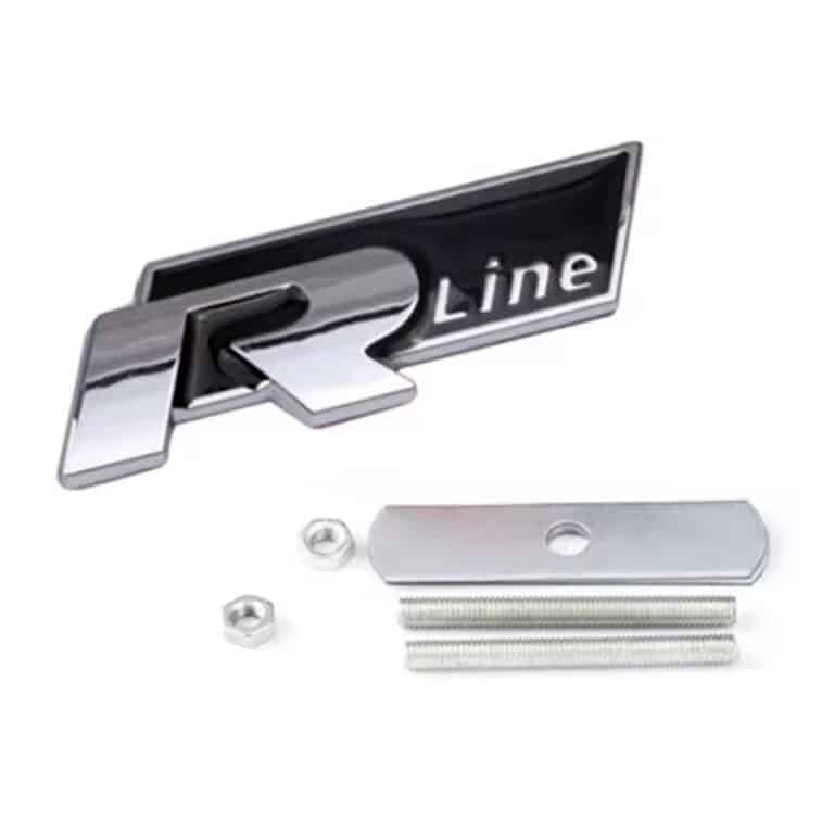 Logo r line calandre tiguan noir brillant