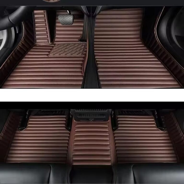 Tapis Golf rayures Marron