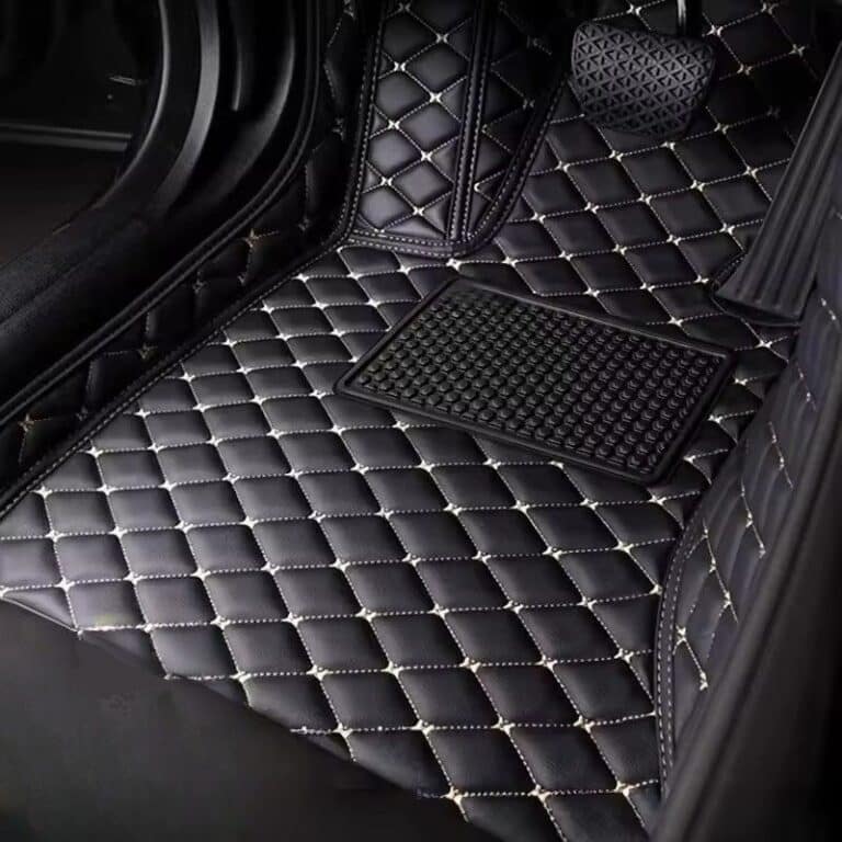 Tapis Golf Blanc Noir avant