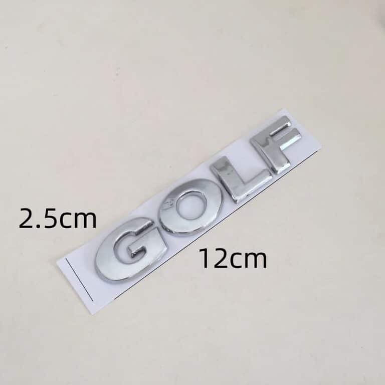 Golf VW logo Dimensions