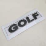 Golf VW logo Noir brillant