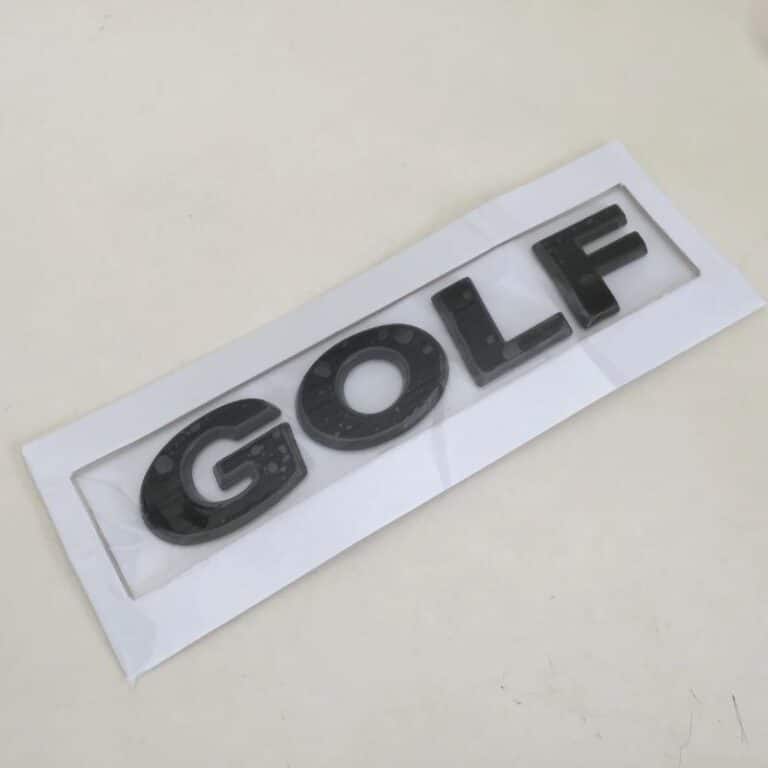 Golf VW logo Noir brillant