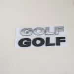 Golf VW logo Noir et argent