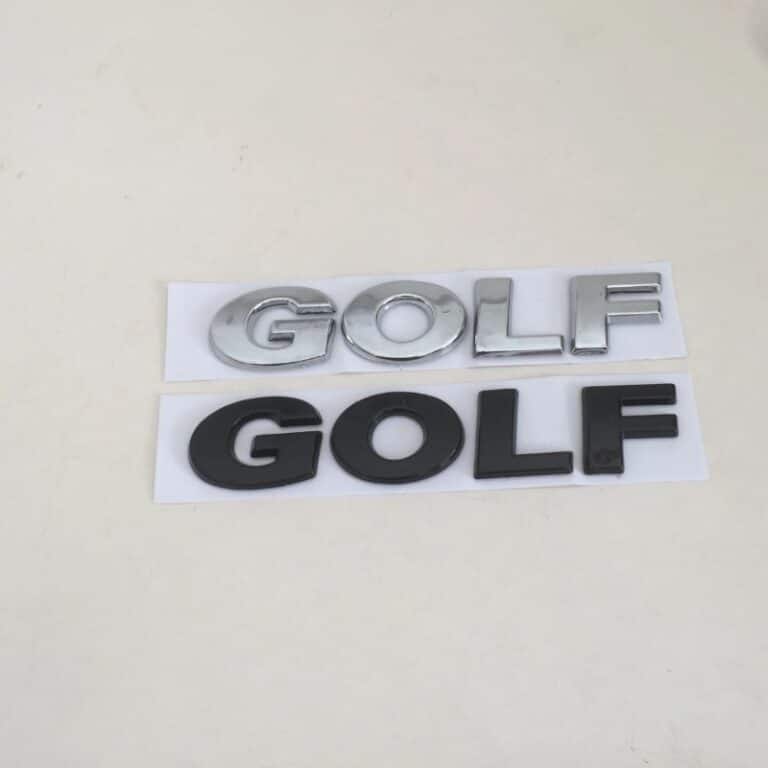 Golf VW logo Noir et argent