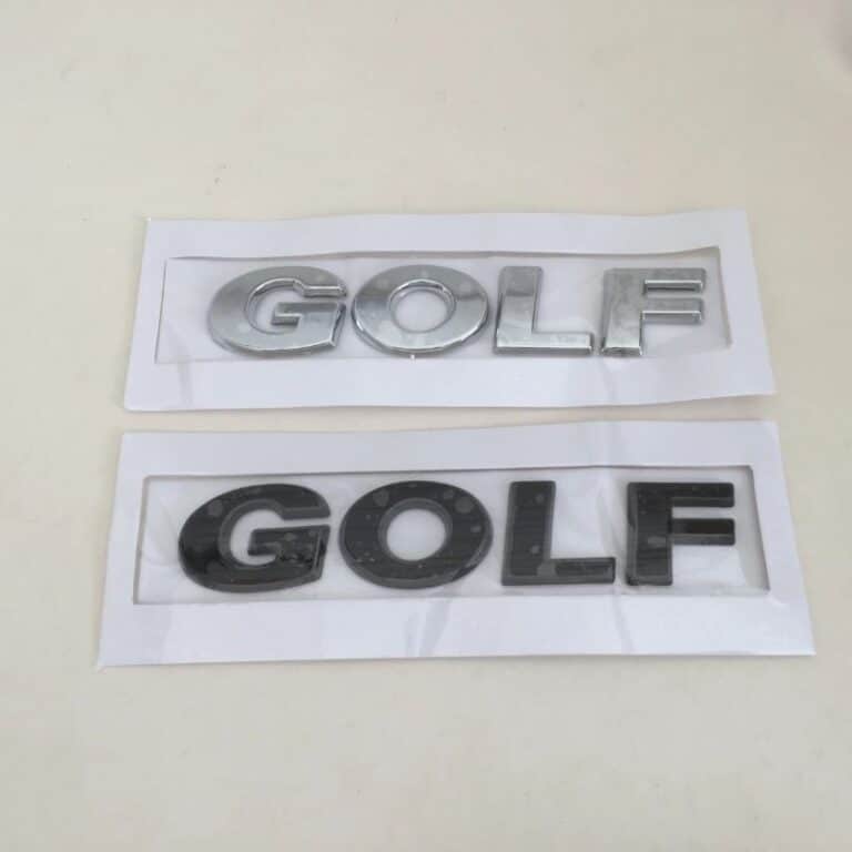 Golf VW logo argenté et noir