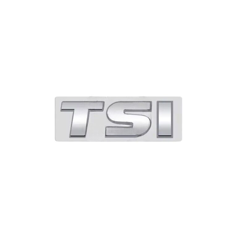 Logo TSI VW argenté