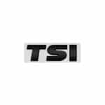 Logo TSI VW noir brillant