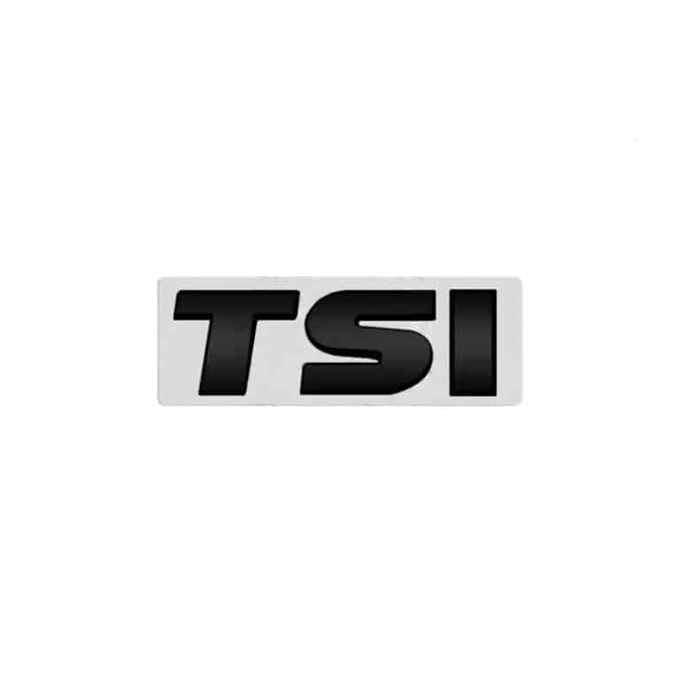 Logo TSI VW noir brillant