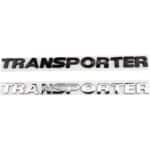 Logo Transporter VW Argenté et noir brillant