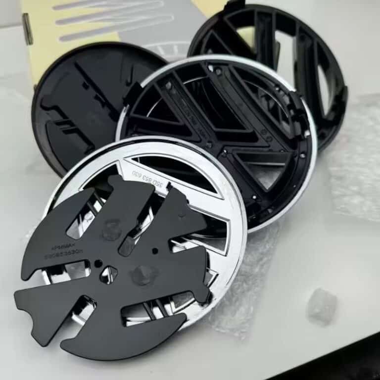 Logo Volkswagen Polo 5 Argent arrière