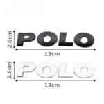 VW Polo Stickers Noir: Blanc
