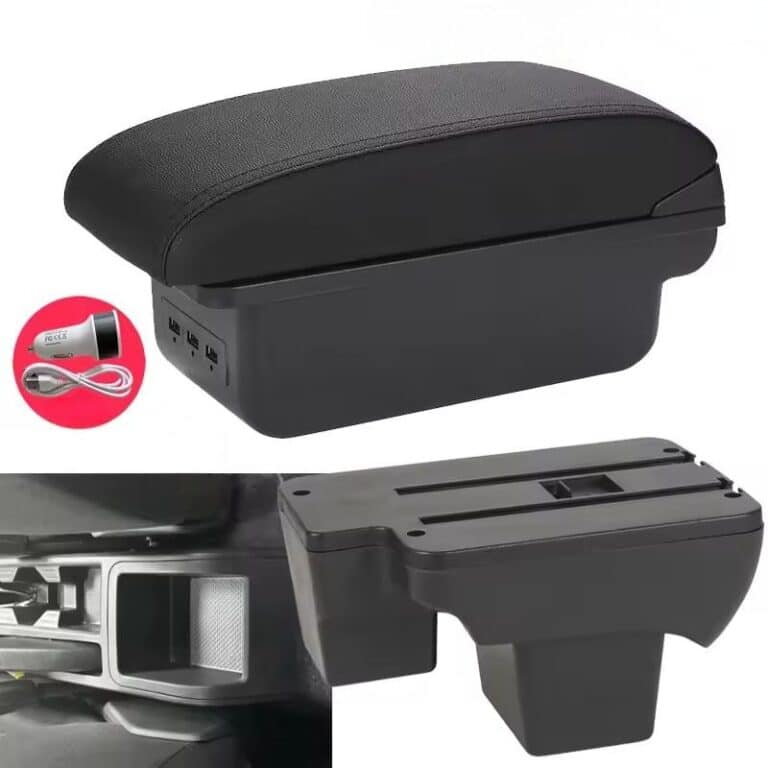 Accoudoir central Polo usb coutures noires