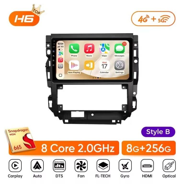 Autoradio Polo 4 CarPlay & Android Auto 2go 8go+256Go style B- H6.
