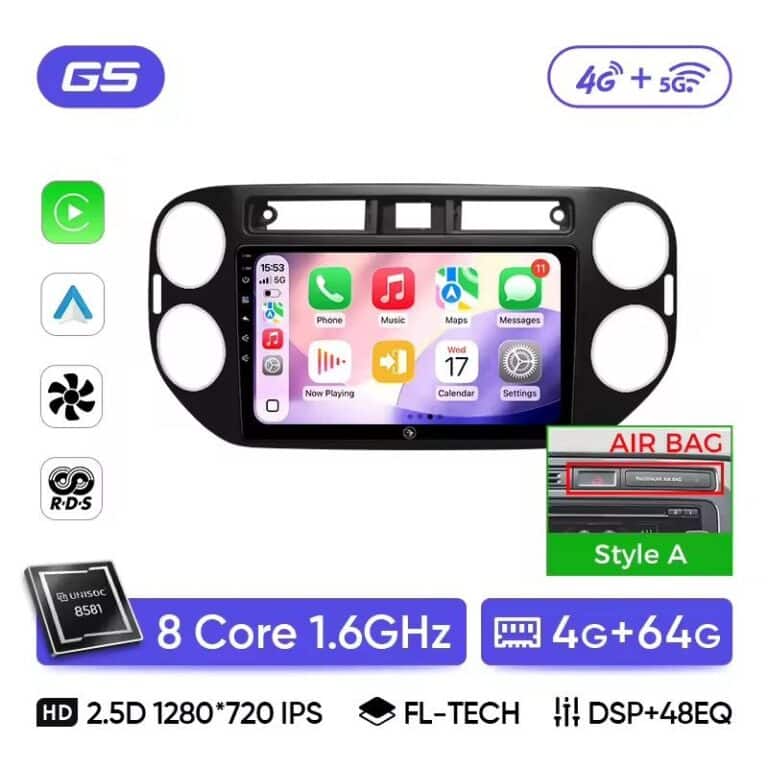 Autoradio pour Tiguan CarPlay & Android
