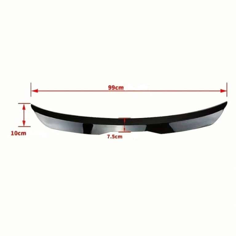 Becquet pour Golf 5 – Spoiler arrière noir ou effet fibre de carbone dimensions
