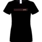 GTI T-shirt femme 100% coton noir