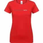 GTI T-shirt femme 100% coton rouge