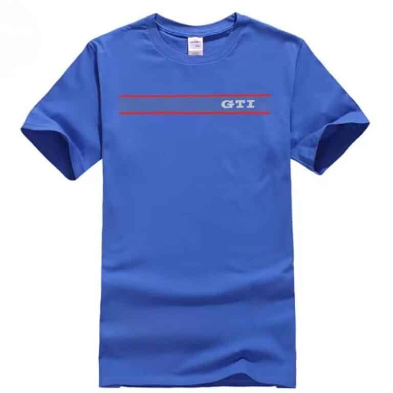 GTI T-shirt homme 100% coton bleu