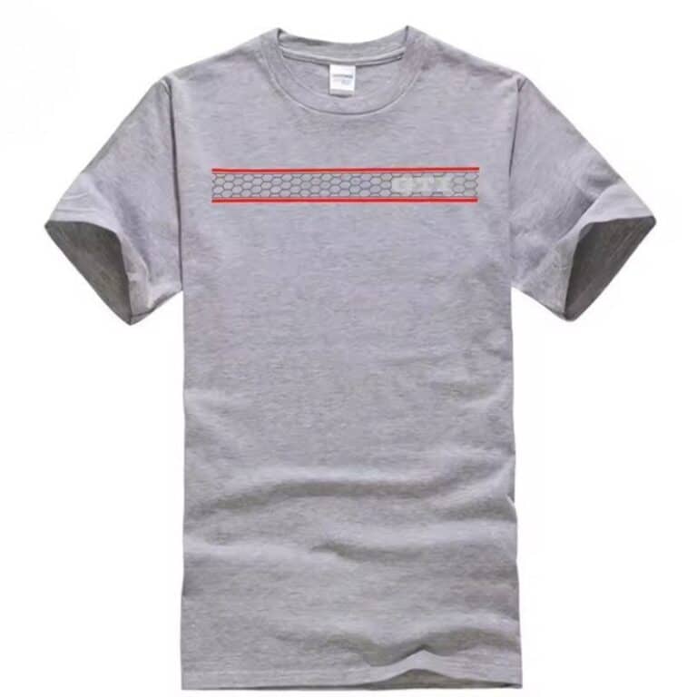 GTI T-shirt homme 100% coton gris clair