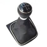 Pommeau Golf 5 (5 vitesses) Pommeau noir coutures noires