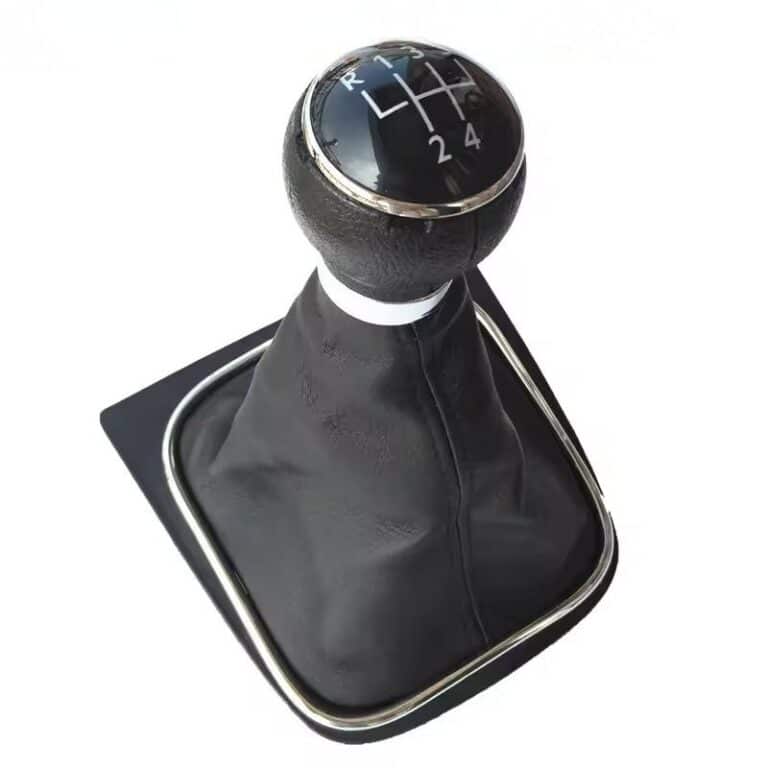 Pommeau Golf 5 (5 vitesses) Pommeau noir coutures noires