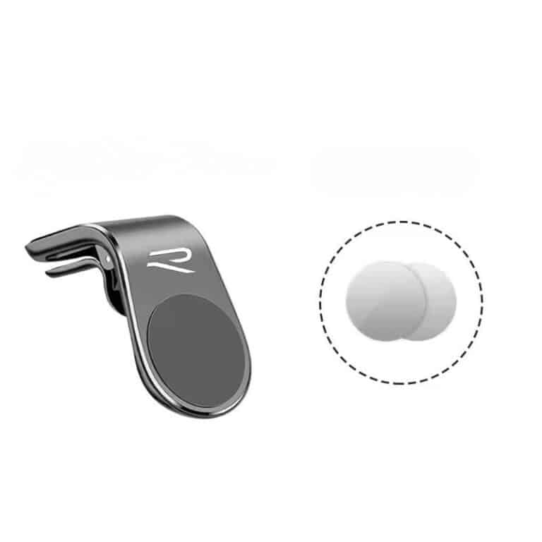 Support téléphone voiture magnétique VW R Noir