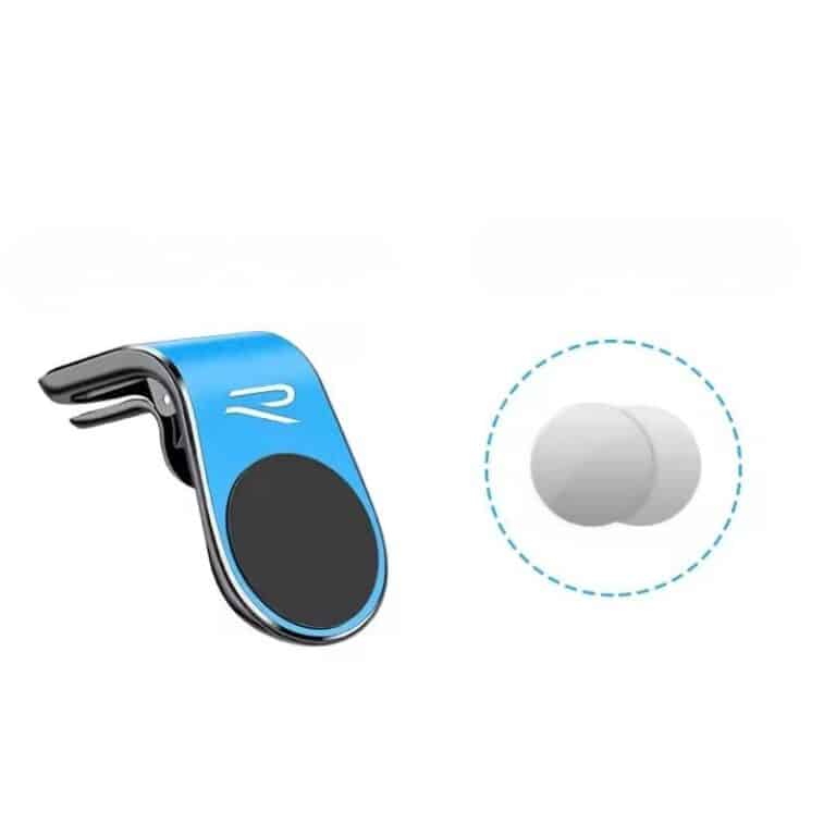 Support téléphone voiture magnétique VW R bleu